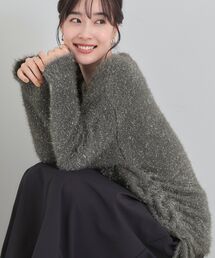 Cutie Blonde | ラメフェザードロストニット(ニット/セーター)