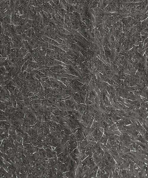 Cutie Blonde（キューティーブロンド）の「キラふわ ラメフェザー ドロストニット（ニット/セーター・レディース・グリーン系/ベージュ/オフホワイト/チャコールグレー・00）」の16枚目の写真