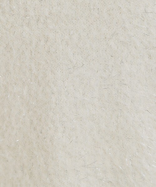 Cutie Blonde（キューティーブロンド）の「キラふわ ラメフェザー ドロストニット（ニット/セーター・レディース・グリーン系/ベージュ/オフホワイト/チャコールグレー・00）」の10枚目の写真