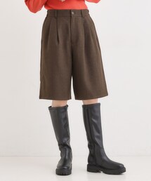 Cutie Blonde | 【セットアップ可】チェック柄タックハーフパンツ(その他パンツ)