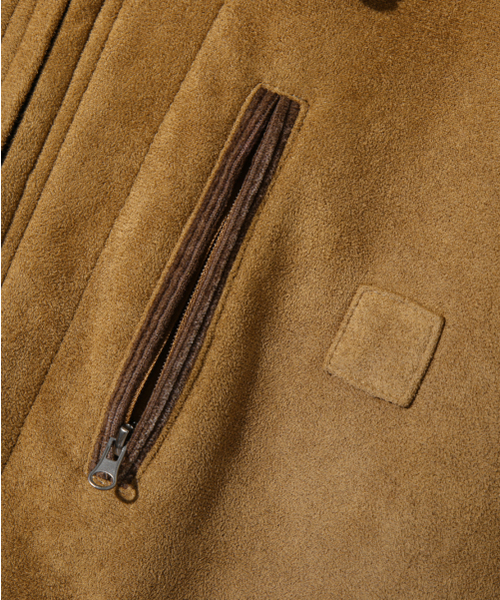 DIMITRI BLACK（ディミトリブラック）の「2WAY OG エッセンシャル デトロイト スウェード ジャケット_ブラウン（MA-1・レディース・その他・MEDIUM/LARGE/X-LARGE）」の6枚目の写真