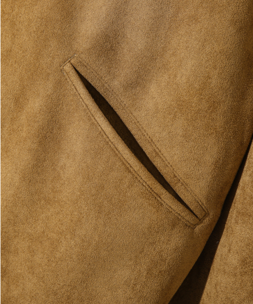 DIMITRI BLACK（ディミトリブラック）の「2WAY OG エッセンシャル デトロイト スウェード ジャケット_ブラウン（MA-1・レディース・その他・MEDIUM/LARGE/X-LARGE）」の8枚目の写真