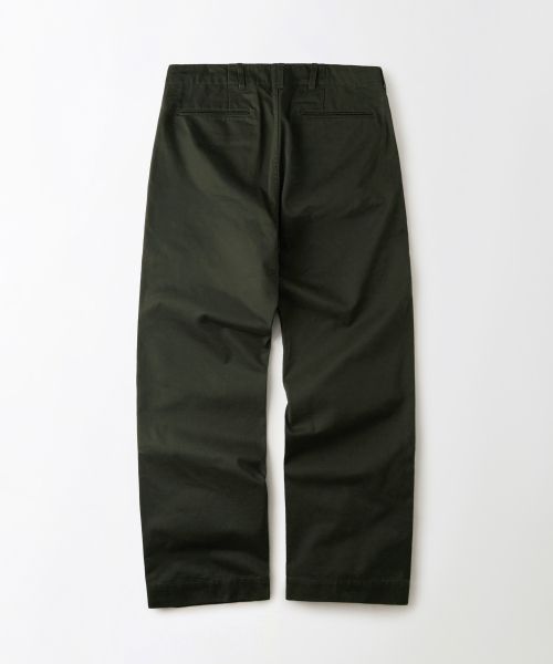 OUTSTANDING(アウトスタンディング)の「OFFICER CHINO PANTS_OLIVE GREEN(その他パンツ・レディース・その他・SMALL/MEDIUM/LARGE)」の2枚目の写真