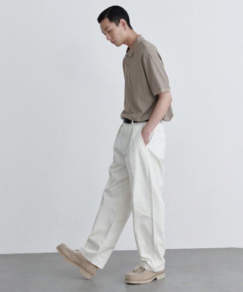 MUSINSA STANDARD（ムシンサスタンダード）の「リバースワンタックレギュラーフィットチノパンツ[クリーム]（その他パンツ・メンズ・その他・40/38/42/36/34/32/30/31/33/26/27/28/29）」の5枚目の写真