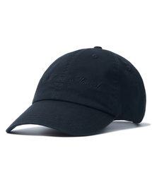 NOMANUAL | EMBROIDERED SLOGAN BALL CAP - BLACK(キャップ)