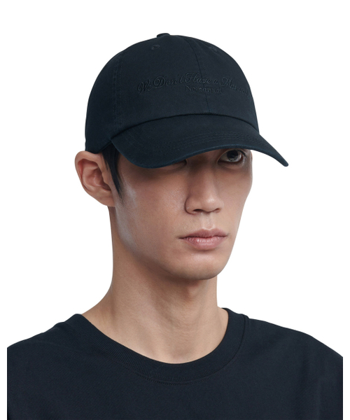 NOMANUAL（NOMANUAL）の「EMBROIDERED SLOGAN BALL CAP - BLACK（キャップ・レディース・その他・FREE）」の4枚目の写真