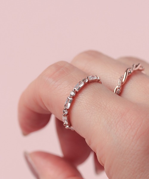 NOIR DE POUPEE（ノワールドプーペ）の「【WEB限定】silver925 マルチキュービックジルコニアエタニティリング（リング・レディース・ゴールド/ピンクゴールド・#7/#9/#10/#11/#15/#13）」の18枚目の写真