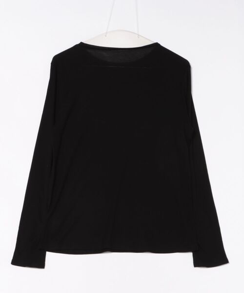 Jines(ジネス)の「ウールブレンド天竺ロンT(Tシャツ/カットソー・レディース・ブラック/グレー・38)」の3枚目の写真