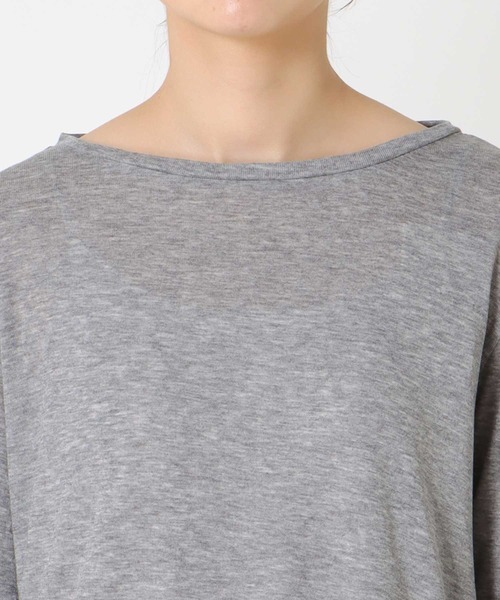 Jines(ジネス)の「ウールブレンド天竺ロンT(Tシャツ/カットソー・レディース・ブラック/グレー・38)」の11枚目の写真