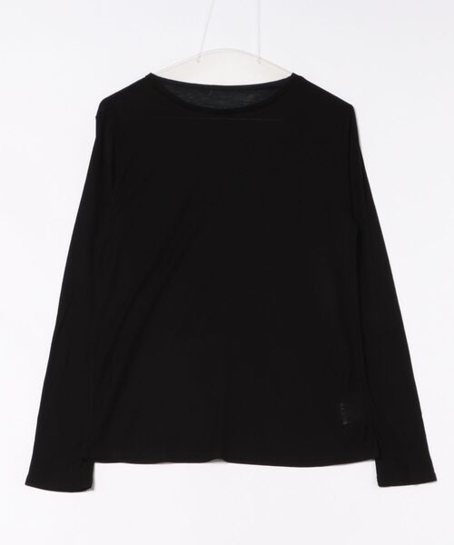Jines(ジネス)の「ウールブレンド天竺ロンT(Tシャツ/カットソー・レディース・ブラック/グレー・38)」の5枚目の写真