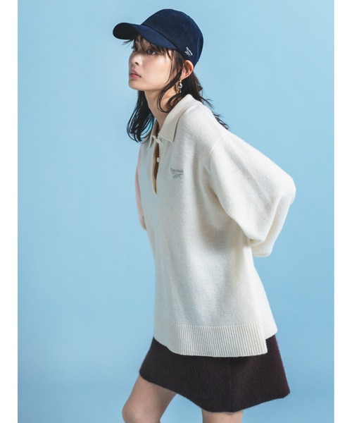 FRAY I.D(フレイアイディー)の「【Reebok× FRAY I.D】ラガーカラーポロニットプルオーバー(ニット/セーター・レディース・オフホワイト/イエロー/ピンク・F)」の20枚目の写真