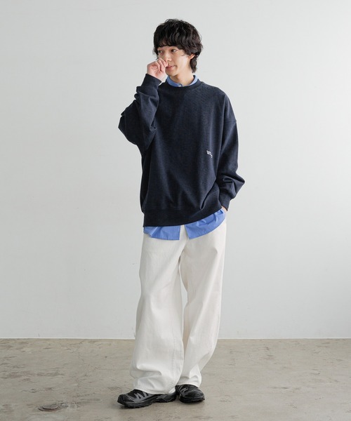 LOWRYS FARM（ローリーズファーム）の「【LFM(U)】DENIMカーブパンツ　 606928（デニムパンツ・メンズ・ブラック/ホワイト・MEDIUM/LARGE）」の7枚目の写真