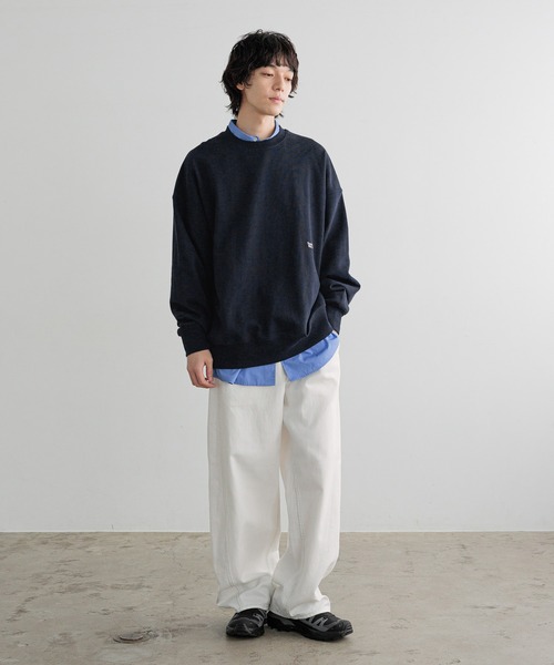 LOWRYS FARM（ローリーズファーム）の「【LFM(U)】DENIMカーブパンツ　 606928（デニムパンツ・メンズ・ブラック/ホワイト・MEDIUM/LARGE）」の8枚目の写真