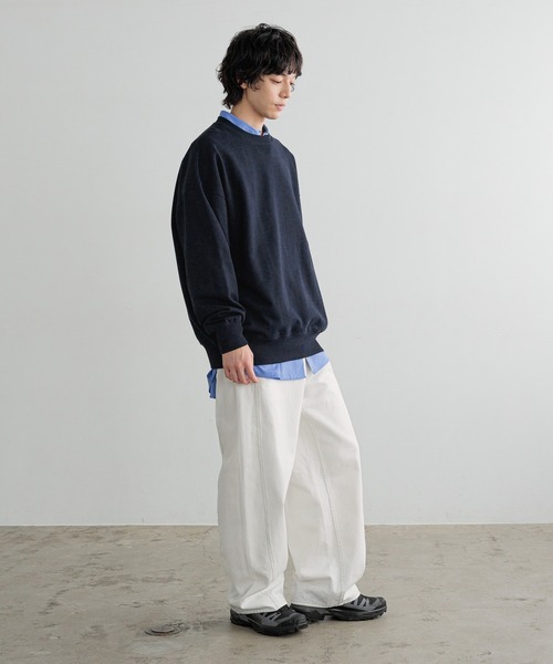 LOWRYS FARM（ローリーズファーム）の「【LFM(U)】DENIMカーブパンツ　 606928（デニムパンツ・メンズ・ブラック/ホワイト・MEDIUM/LARGE）」の9枚目の写真