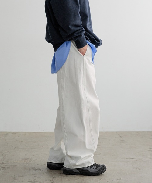 LOWRYS FARM（ローリーズファーム）の「【LFM(U)】DENIMカーブパンツ　 606928（デニムパンツ・メンズ・ブラック/ホワイト・MEDIUM/LARGE）」の11枚目の写真