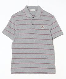 MONCLER（モンクレール）の「ボーダー柄半袖ポロシャツ（ポロシャツ）」