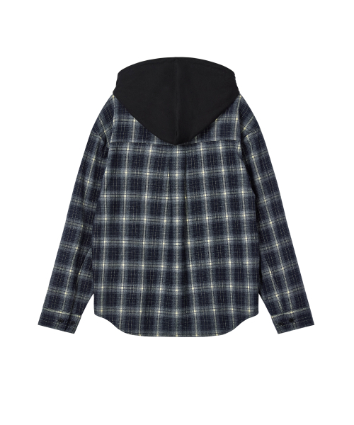 Rest&Recreation(レストアンドレクリエーション)の「CHECK HOOD SHIRTS - NAVY(シャツ/ブラウス・メンズ・その他・ONE)」の2枚目の写真