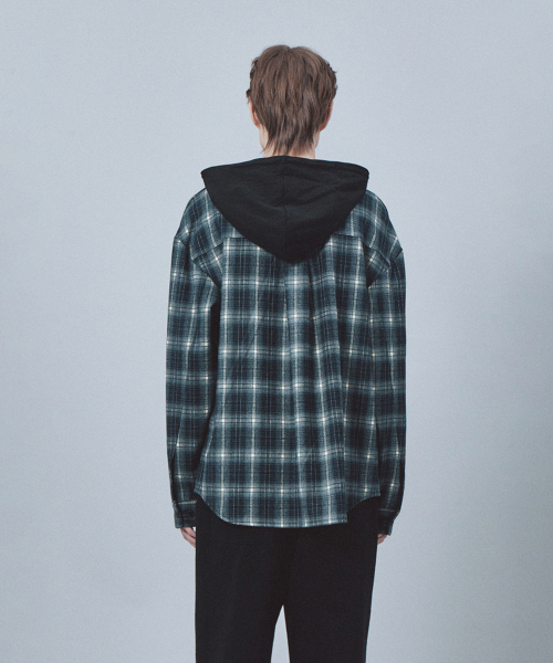 Rest&Recreation(レストアンドレクリエーション)の「CHECK HOOD SHIRTS - NAVY(シャツ/ブラウス・メンズ・その他・ONE)」の4枚目の写真