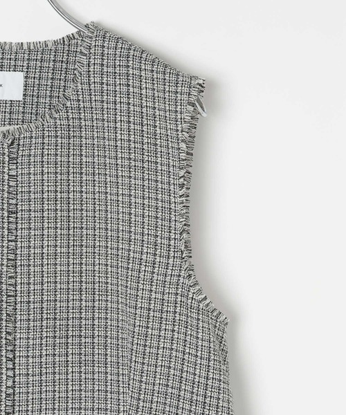 ツイードペプラムジレ/591837（その他アウター）｜GLOBAL WORK