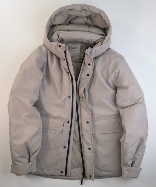 セール】T-MAC グラフェン中綿パーカー 撥水加工/ロゴ刺繍/フード脱着