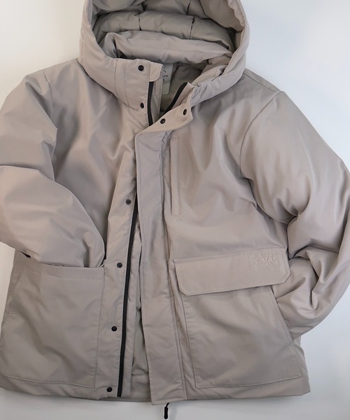 T-MAC GOLF メンズ フード付ダウン T-MAC OUTING ダウンジャケット ダウン T-MAC グラフェン中綿パーカー