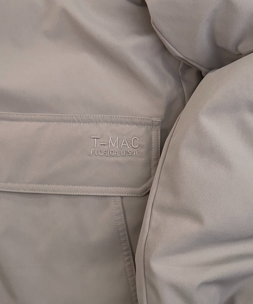 セール】T-MAC グラフェン中綿パーカー 撥水加工/ロゴ刺繍/フード脱着