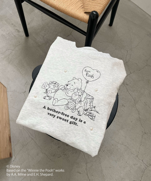 Disney(ディズニー)の「【Disney】くまのプーさん/プリントロンT(Tシャツ/カットソー・レディース・ライトグレー/オフホワイト・FREE)」の14枚目の写真