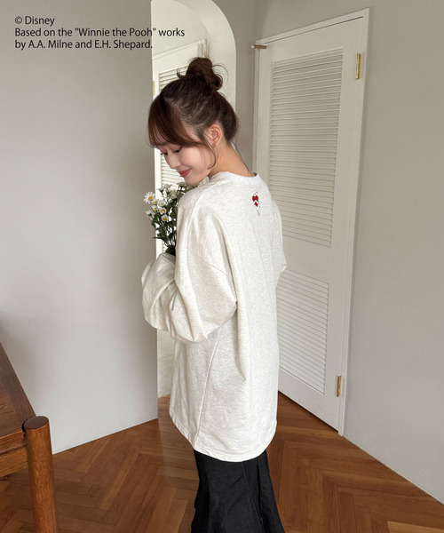 Disney(ディズニー)の「【Disney】くまのプーさん/プリントロンT(Tシャツ/カットソー・レディース・ライトグレー/オフホワイト・FREE)」の17枚目の写真