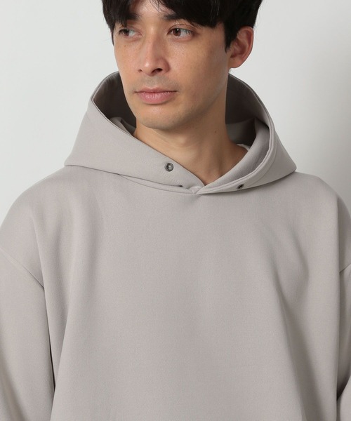 LAKOLE（ラコレ）の「【セットアップ可】マットスエードダンボールパーカー / 587056（パーカー・メンズ・ブラック/ラベンダー/ブラウン/ライトグレー・LARGE/MEDIUM/X-LARGE）」の21枚目の写真