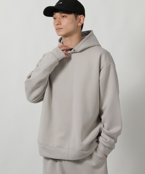 LAKOLE（ラコレ）の「【セットアップ可】マットスエードダンボールパーカー / 587056（パーカー・メンズ・ブラック/ラベンダー/ブラウン/ライトグレー・LARGE/MEDIUM/X-LARGE）」の8枚目の写真