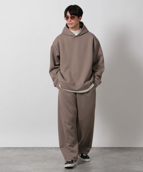 LAKOLE（ラコレ）の「【セットアップ可】マットスエードダンボールパーカー / 587056（パーカー・メンズ・ブラック/ラベンダー/ブラウン/ライトグレー・LARGE/MEDIUM/X-LARGE）」の13枚目の写真