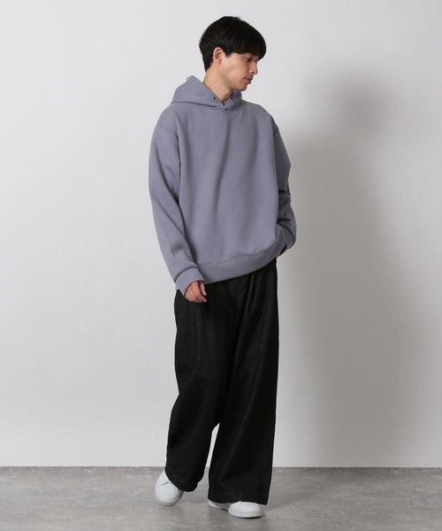 LAKOLE（ラコレ）の「【セットアップ可】マットスエードダンボールパーカー / 587056（パーカー・メンズ・ブラック/ラベンダー/ブラウン/ライトグレー・LARGE/MEDIUM/X-LARGE）」の15枚目の写真