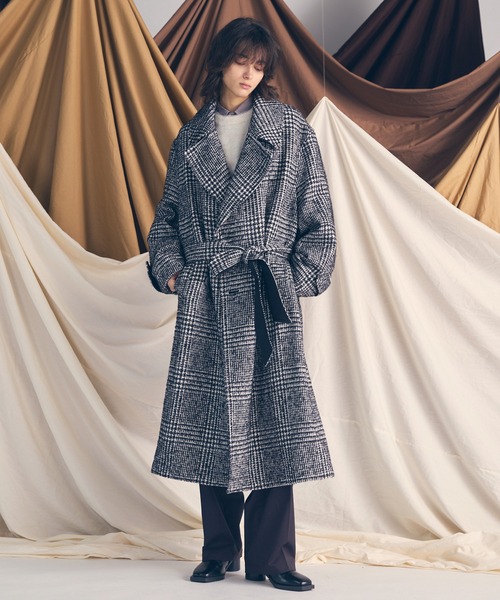 MAISON SPECIAL（メゾンスペシャル）の「《UNISEX》【LIMITED EDITION】Semi-double Prime-Over Front-fly Coat/セミダブルプライムオーバーフロントフライコート【MAISON SPECIAL/メゾンスペシャル】（チェスターコート・メンズ・グレー/チャコールグレー/ブラック/その他1/その他2/グレイッシュベージュ・0/1/2）」の22枚目の写真