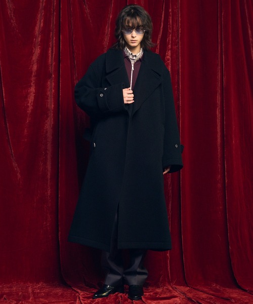 MAISON SPECIAL（メゾンスペシャル）の「《UNISEX》【LIMITED EDITION】Semi-double Prime-Over Front-fly Coat/セミダブルプライムオーバーフロントフライコート【MAISON SPECIAL/メゾンスペシャル】（チェスターコート・メンズ・グレー/チャコールグレー/ブラック/その他1/その他2/グレイッシュベージュ・0/1/2）」の21枚目の写真