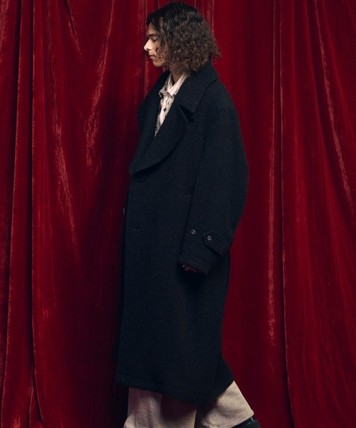 MAISON SPECIAL（メゾンスペシャル）の「《UNISEX》【LIMITED EDITION】Semi-double Prime-Over Front-fly Coat/セミダブルプライムオーバーフロントフライコート【MAISON SPECIAL/メゾンスペシャル】（チェスターコート・メンズ・グレー/チャコールグレー/ブラック/その他1/その他2/グレイッシュベージュ・0/1/2）」の9枚目の写真