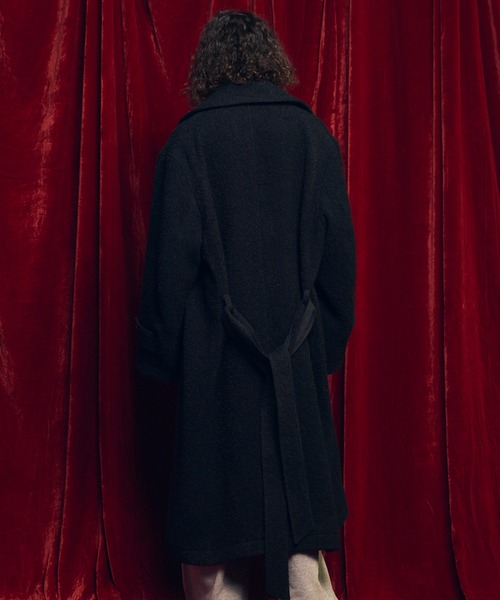 MAISON SPECIAL（メゾンスペシャル）の「《UNISEX》【LIMITED EDITION】Semi-double Prime-Over Front-fly Coat/セミダブルプライムオーバーフロントフライコート【MAISON SPECIAL/メゾンスペシャル】（チェスターコート・メンズ・グレー/チャコールグレー/ブラック/その他1/その他2/グレイッシュベージュ・0/1/2）」の8枚目の写真