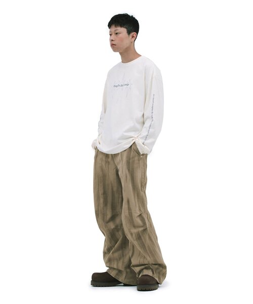 DEFGARMENTS（デフグラメンツ）の「【DEFGARMENTS】BLUSHED PARACHUTE PANTS（その他パンツ・レディース・ブラウン・LARGE/MEDIUM/SMALL）」の5枚目の写真