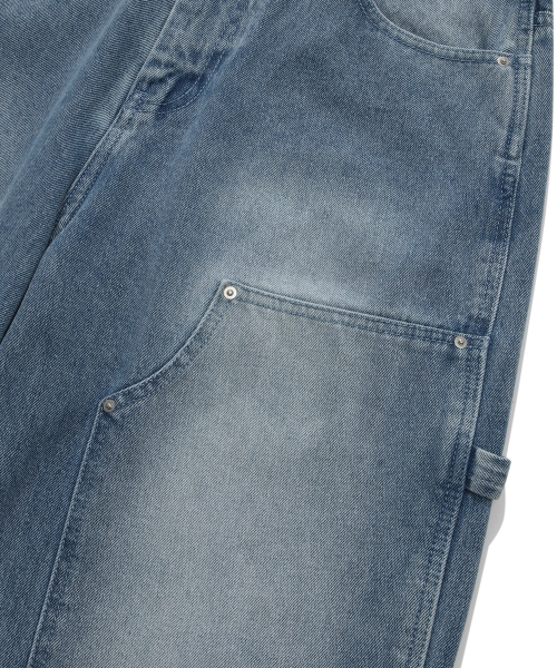 COVERNAT（カバーナット）の「セミワイドフィットカーペンターデニムパンツスカイブルー（その他パンツ・レディース・その他・MEDIUM/LARGE/X-LARGE/SMALL）」の9枚目の写真