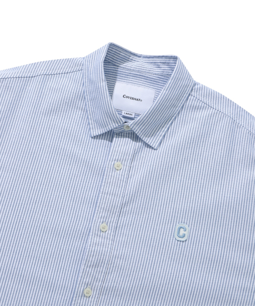 COVERNAT(カバーナット)の「オックスフォードストライプシャツブルー(シャツ/ブラウス・レディース・その他・LARGE/X-LARGE/XX-LARGE/MEDIUM/SMALL)」の3枚目の写真