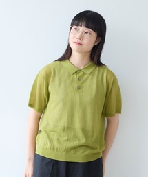 bulle de savon | sheer polo ニット(ニット/セーター)