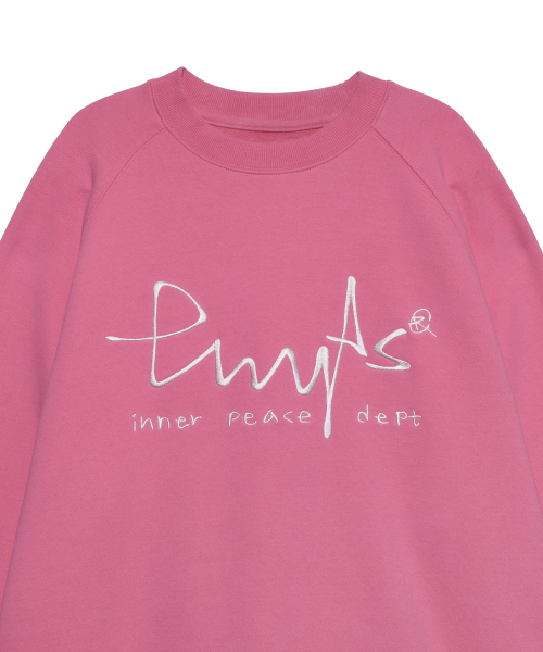 PHYSICAL DEPARTMENT（フィジカル デパートメント）の「ビッグサインロゴクルーネックピンク（スウェット・レディース・その他・SMALL/MEDIUM/LARGE）」の4枚目の写真