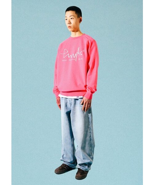 PHYSICAL DEPARTMENT（フィジカル デパートメント）の「ビッグサインロゴクルーネックピンク（スウェット・レディース・その他・SMALL/MEDIUM/LARGE）」の7枚目の写真