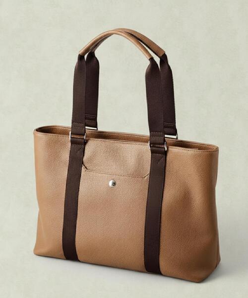 TAKEO KIKUCHI(タケオキクチ)の「【ONOFF対応】アーバンシュリンクトート(トートバッグ・メンズ・ブラウン系/ブラック・00)」の2枚目の写真