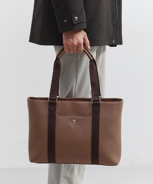 TAKEO KIKUCHI(タケオキクチ)の「【ONOFF対応】アーバンシュリンクトート(トートバッグ・メンズ・ブラウン系/ブラック・00)」の5枚目の写真