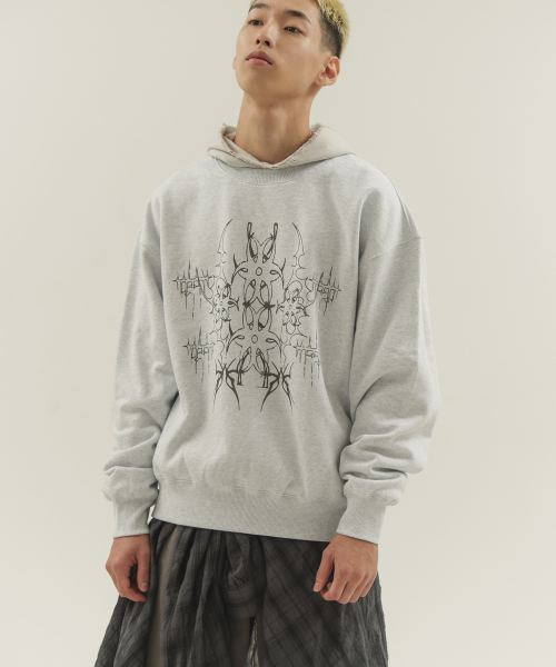 CAMEL WORK(キャメルワーク)の「バタフライスウェットシャツ(アッシュグレー)(スウェット・メンズ・その他・X-LARGE/MEDIUM/LARGE)」の1枚目の写真