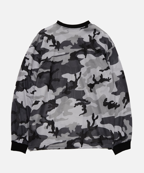 VASTIC(バスティック)の「カモメッシュロングスリーブ_グレー(Tシャツ/カットソー・メンズ・グレー・MEDIUM/LARGE/X-LARGE)」の3枚目の写真