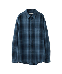 AREUBAN（アルバン）の「アーケイン フランネルチェックシャツ_ブルーブルー（シャツ/ブラウス）」