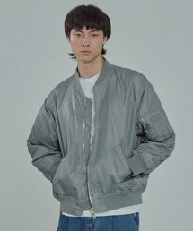 AOTT（アンアウトピット）の「[春/秋バージョン]ユニセックスオーバーサイズMA-1グレー(VER - 2)（MA-1）」