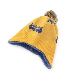 KP DECO（ケーピーデコ）の「電車柄 耳当て付きニット帽（ニットキャップ/ビーニー）」