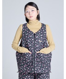 【Little Sunny Bite】floral quilting vest